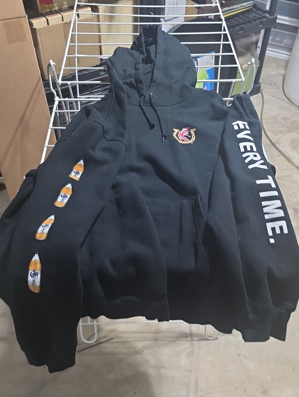 Mens Etnies Colt 45 Black XXL Hoodie